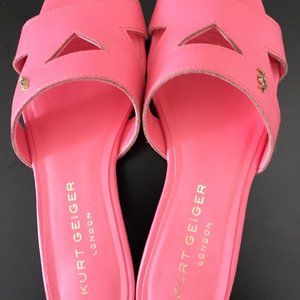Kurt Geiger Pink Slide Sandals